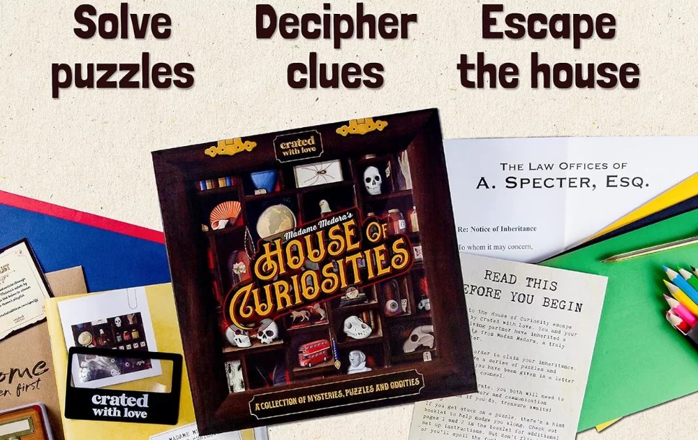 Madame Medora's House of Curiosities: An Escape Room Adventure Box Best Date Night