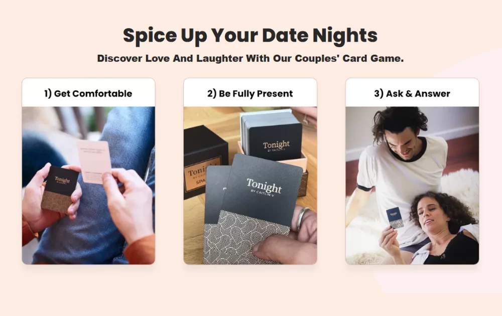 Enhance your relationship with the Spark Deck! Best Date Night